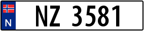 Trailer License Plate